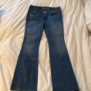 American Eagle medium wash kick boot jeans